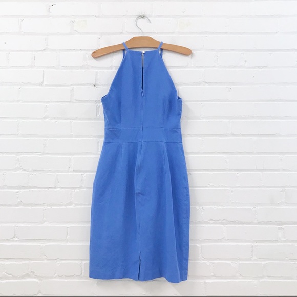 BANANA REPUBLIC blue stretch cinched waist hourglass dress - Picture 2 of 4